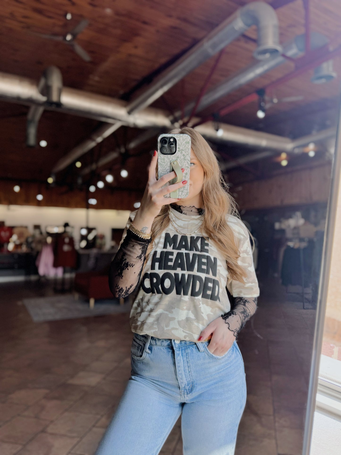 Camo Make Heaven Crowded Tee