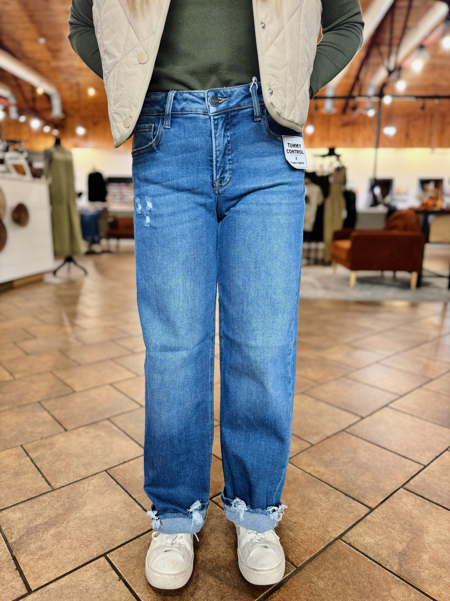 Steph's Mid Rise Wide Leg Jeans