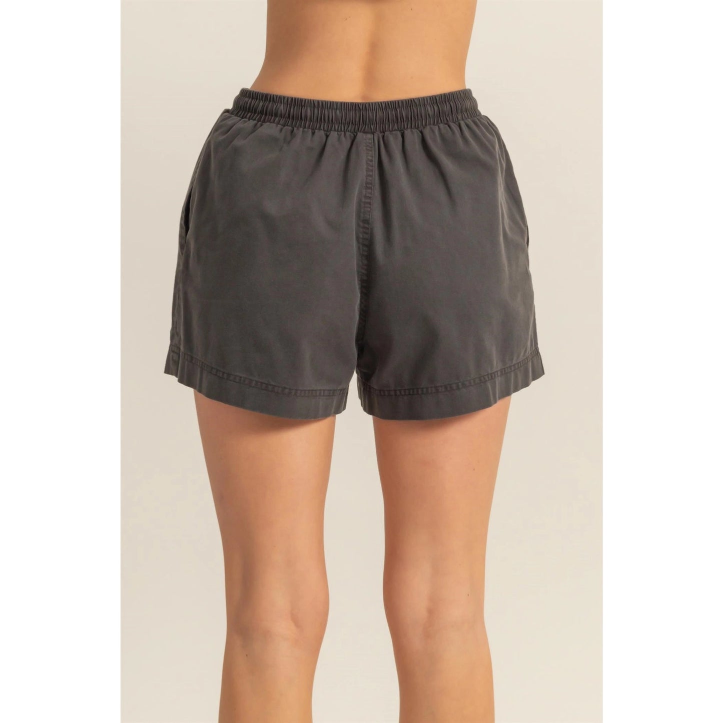 Black Drawstring Shorts