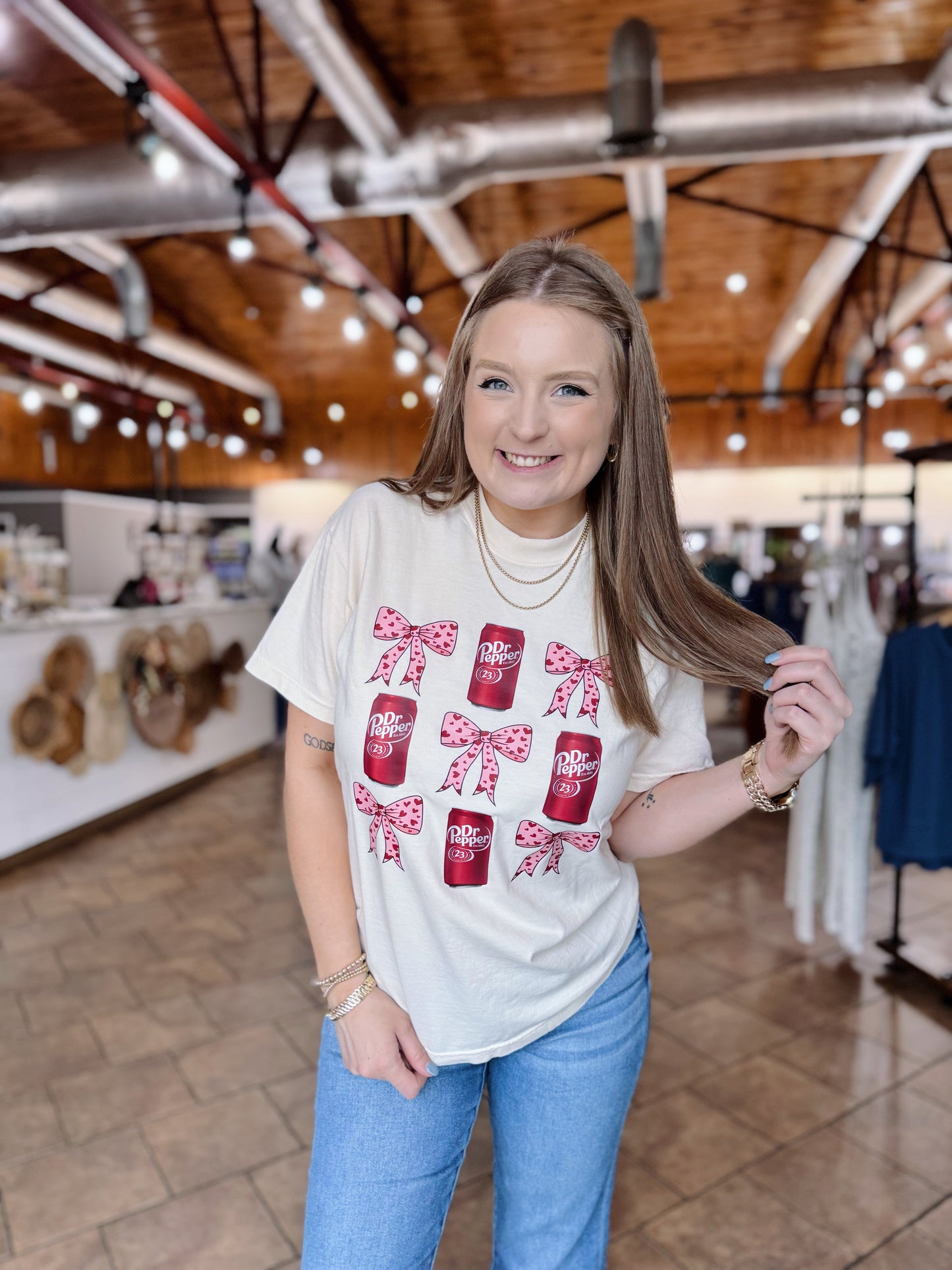 Dr. Pepper Coquette Bow Tee