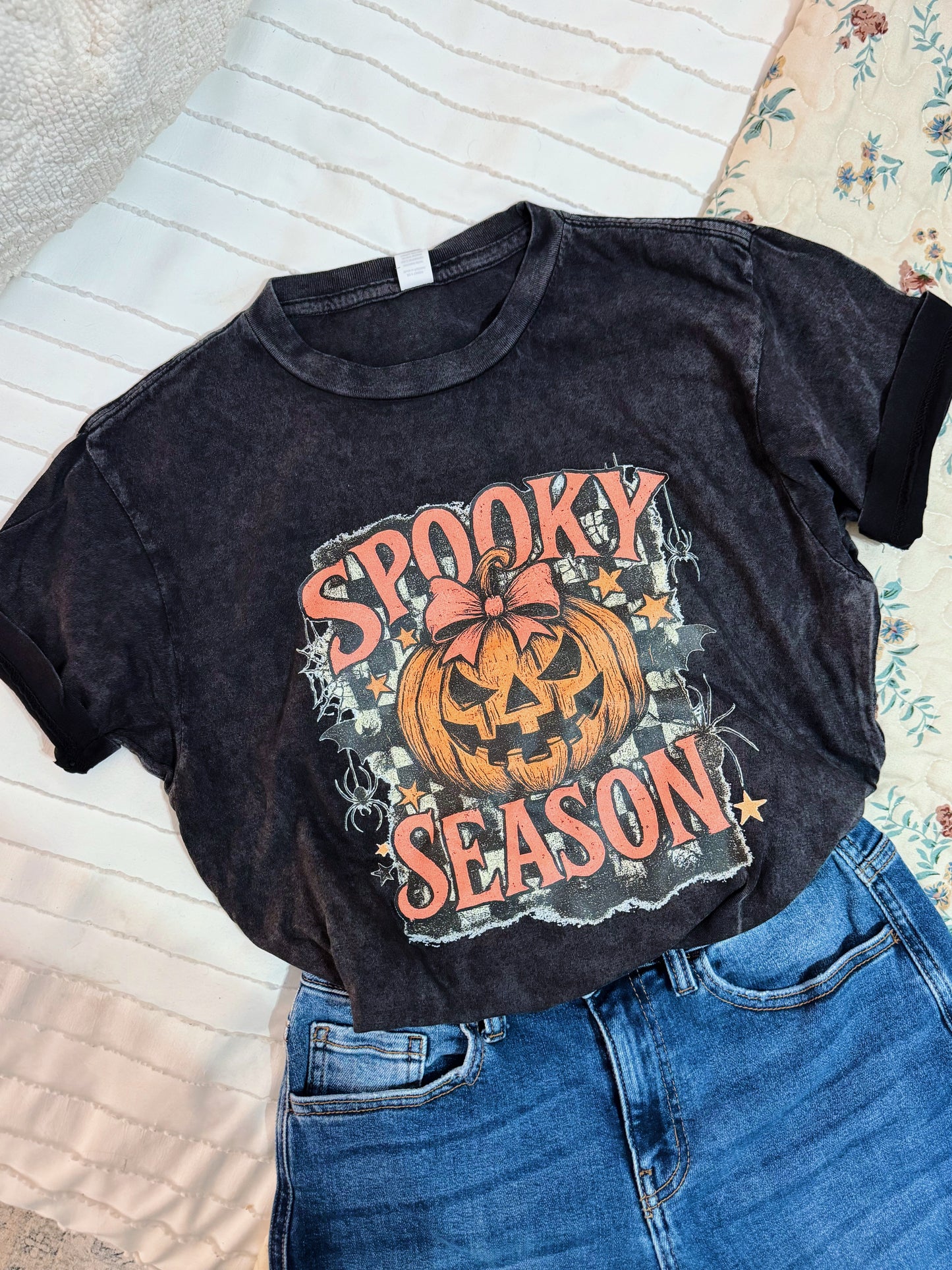 Mineral Wash Spooky Season Tee