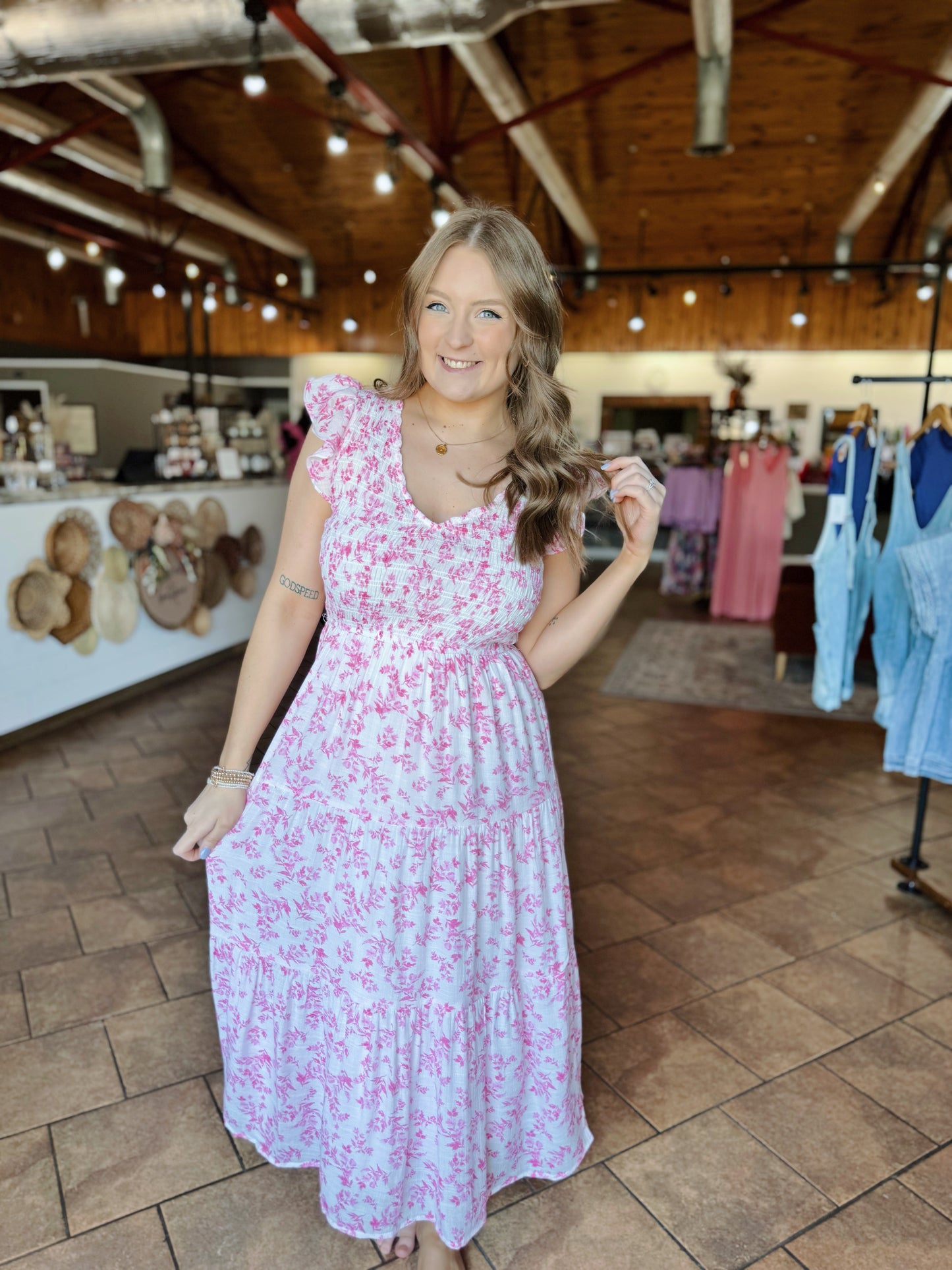 Ditsy Floral Midi Dress