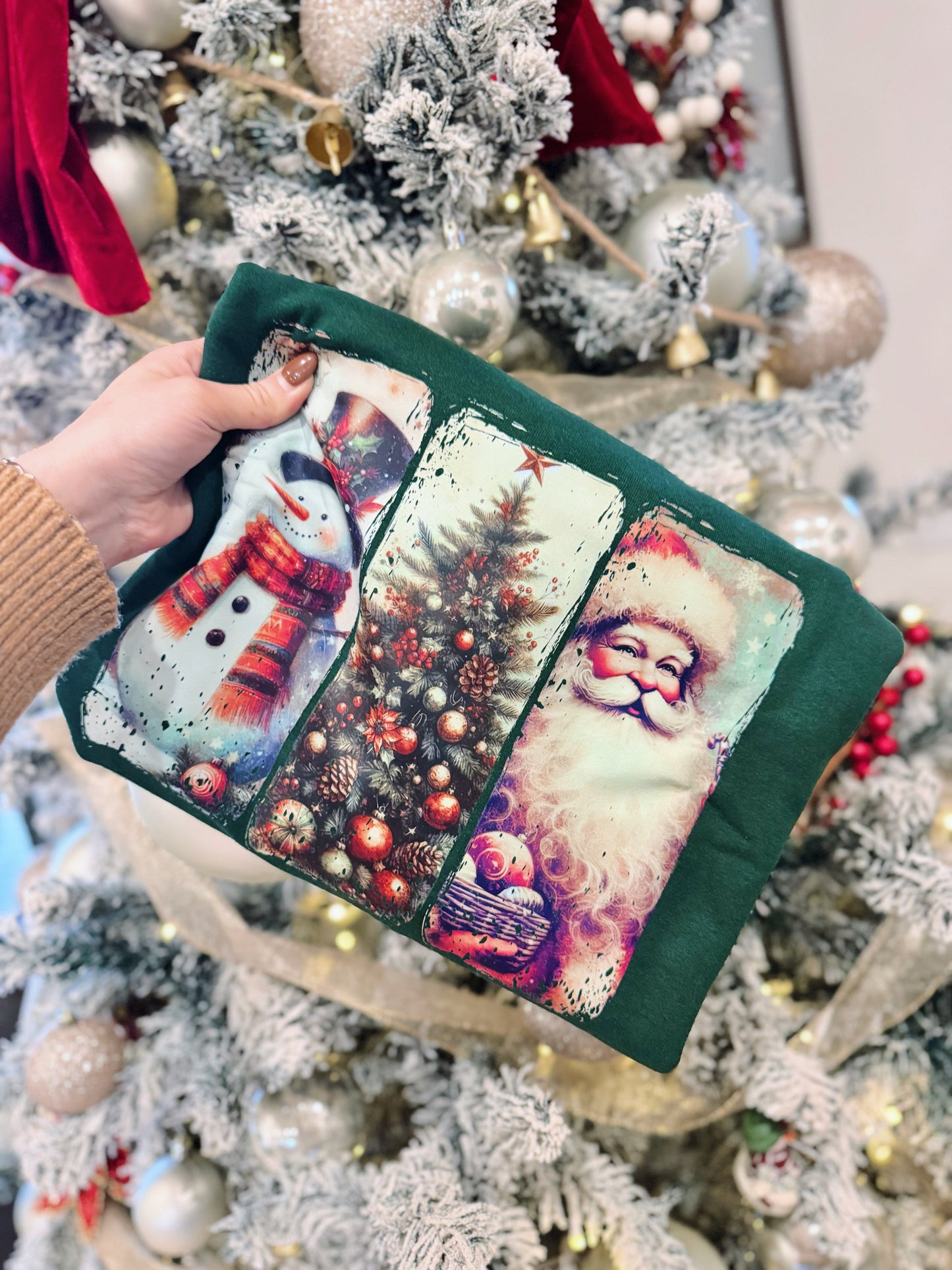 Vintage Santa Scene Crewneck