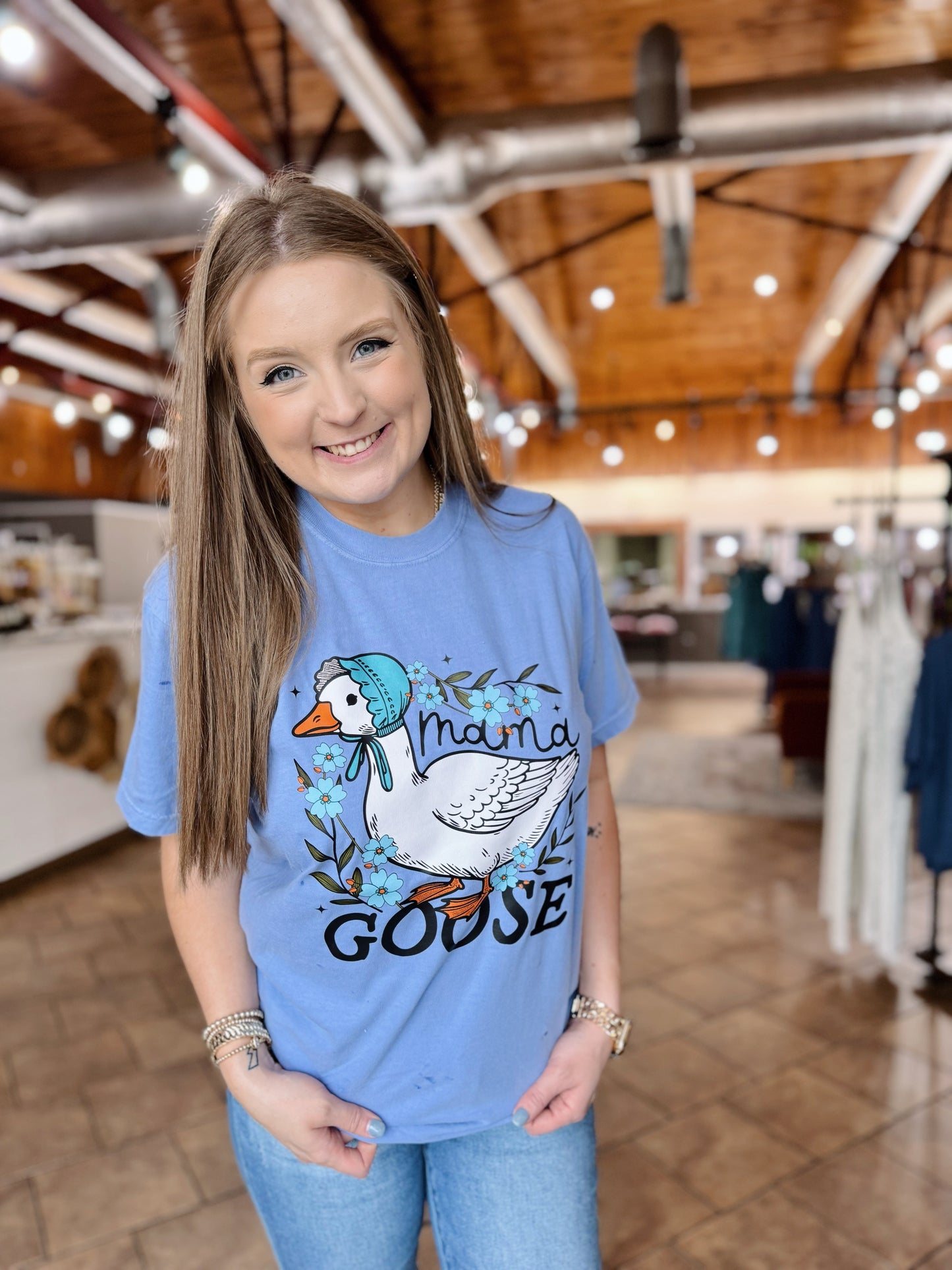 Blue Mama Goose Tee