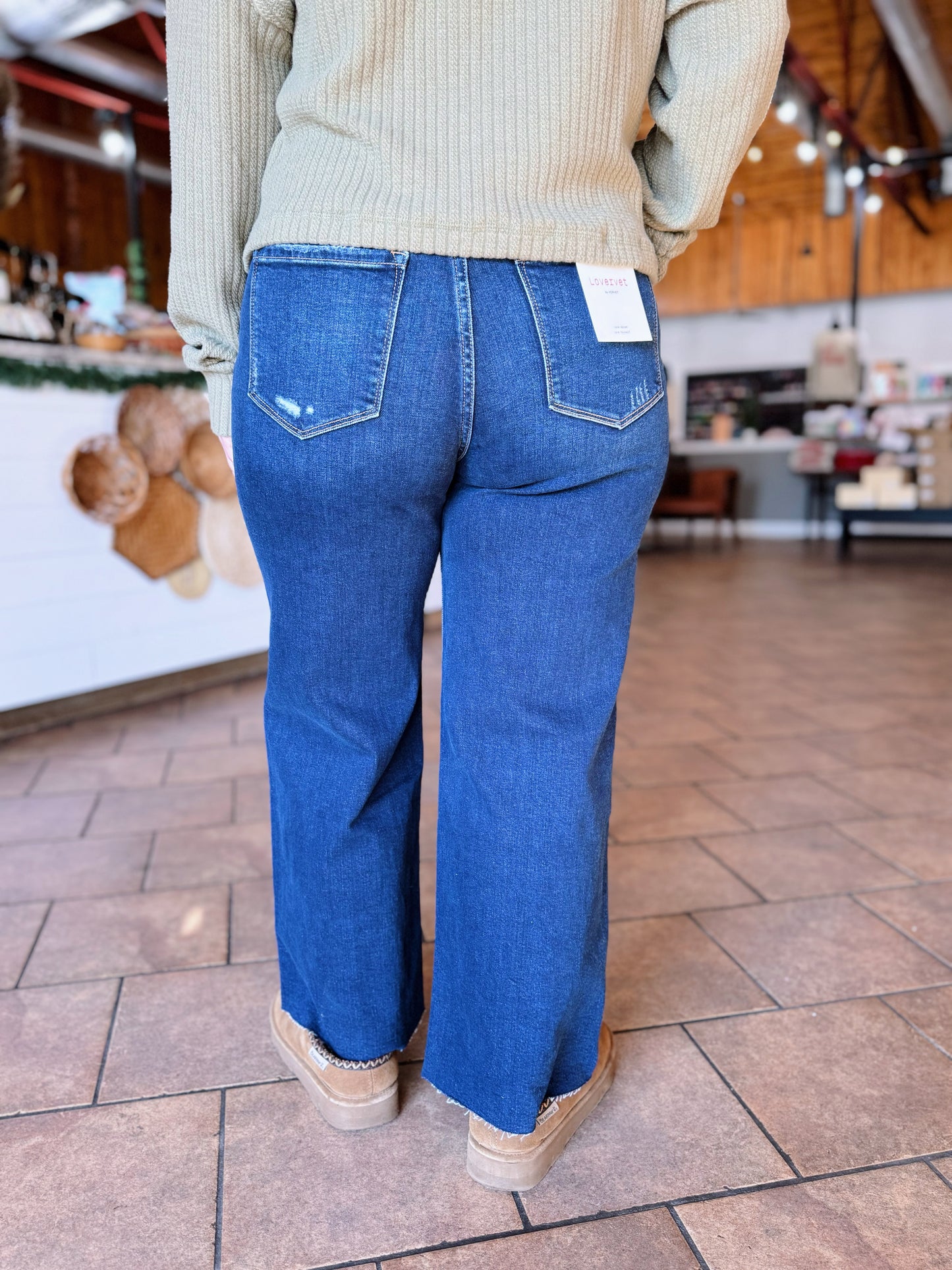 Sally's Tummy Control Wide Leg Jeans