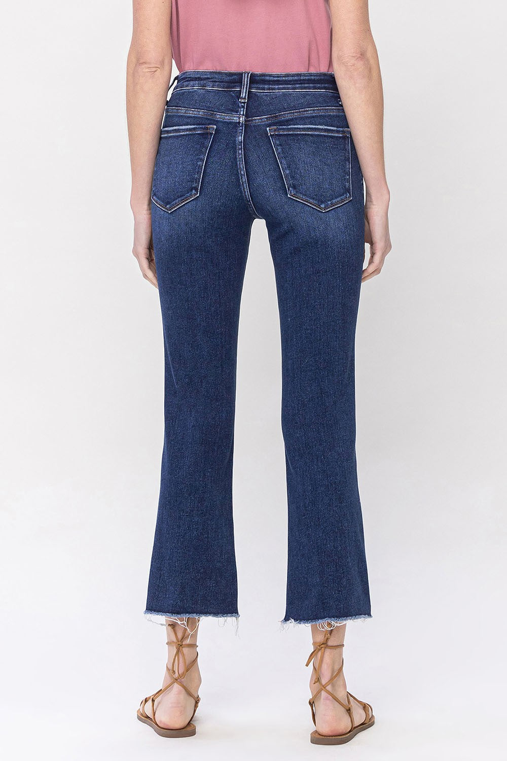 Olivia's Mid Rise Cropped Flare Jeans
