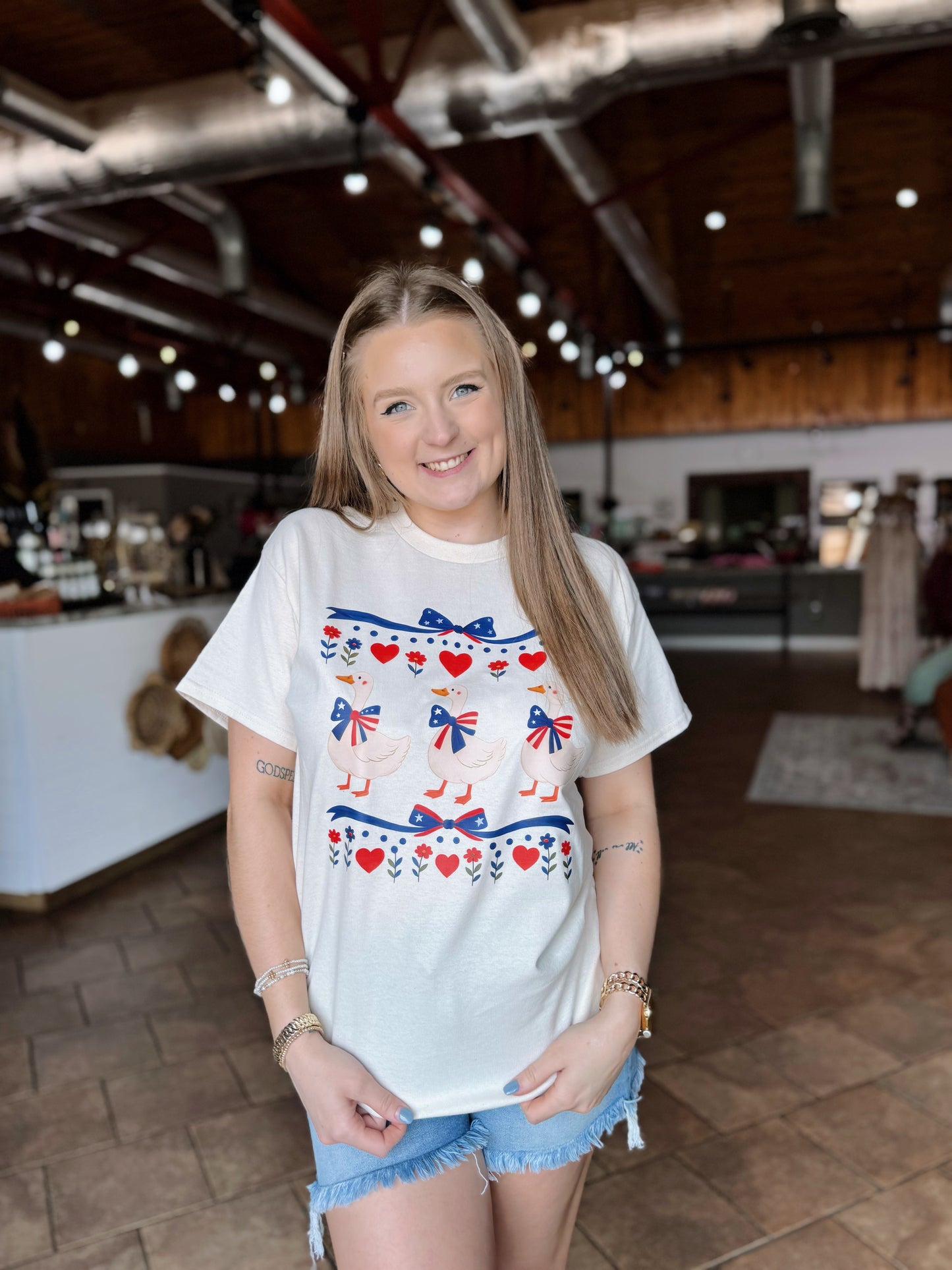 Patriotic Goose Tee