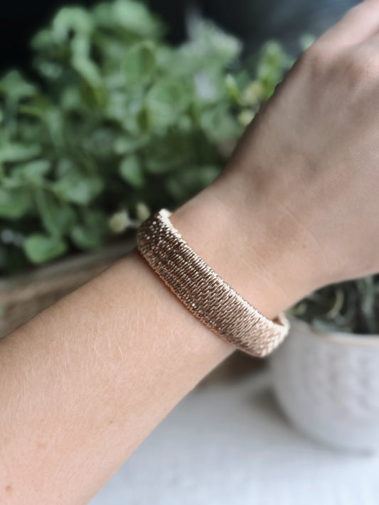 Vintage Gold Wire Wrap Bracelet