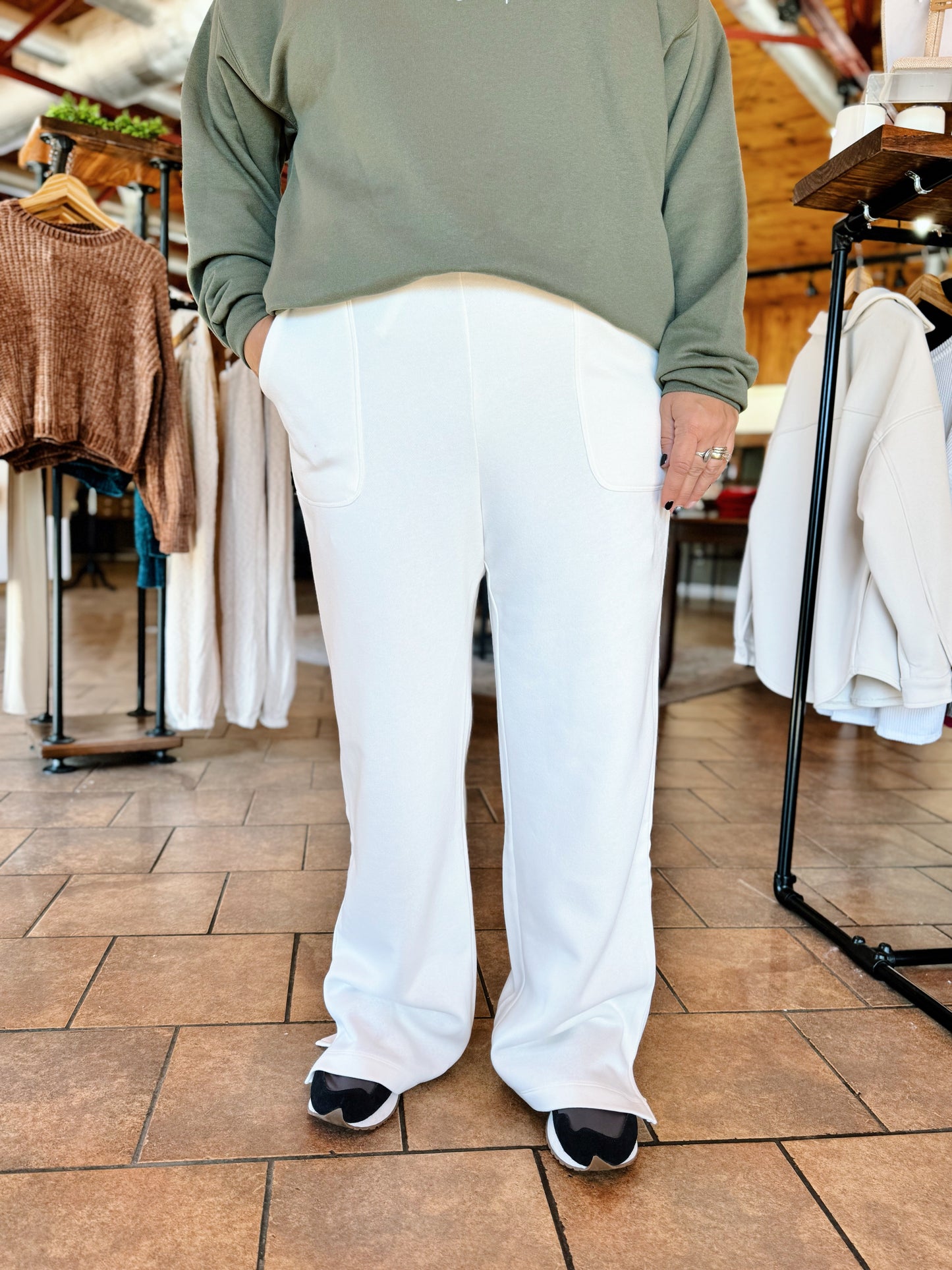 Curvy French Terry Lounge Pants