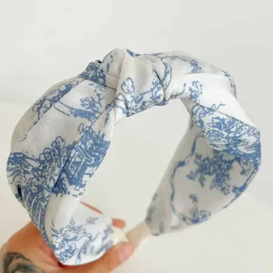 Blue Floral Headband