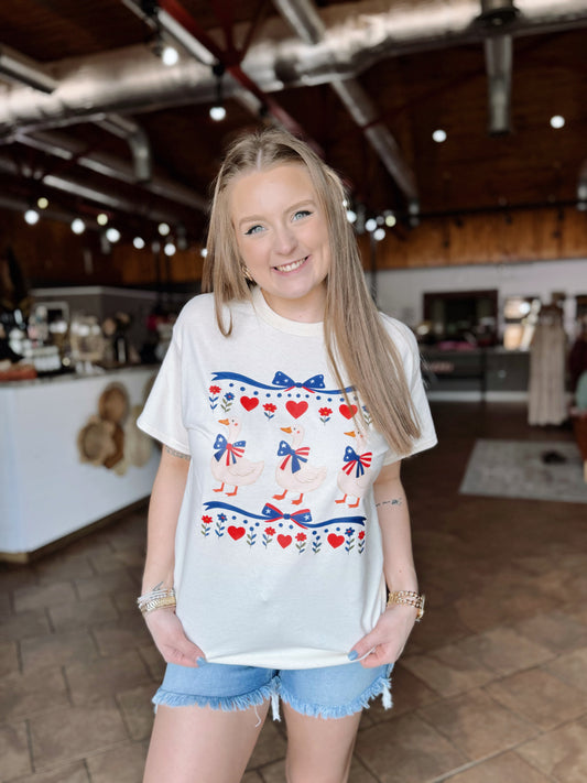 Patriotic Goose Tee