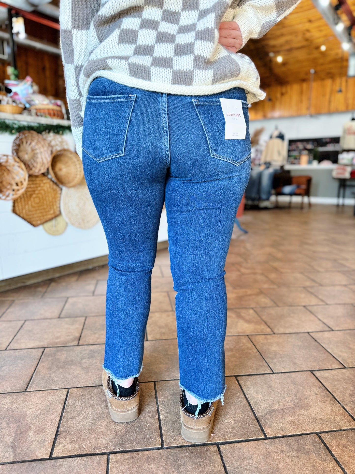 Olivia's Mid Rise Cropped Flare Jeans