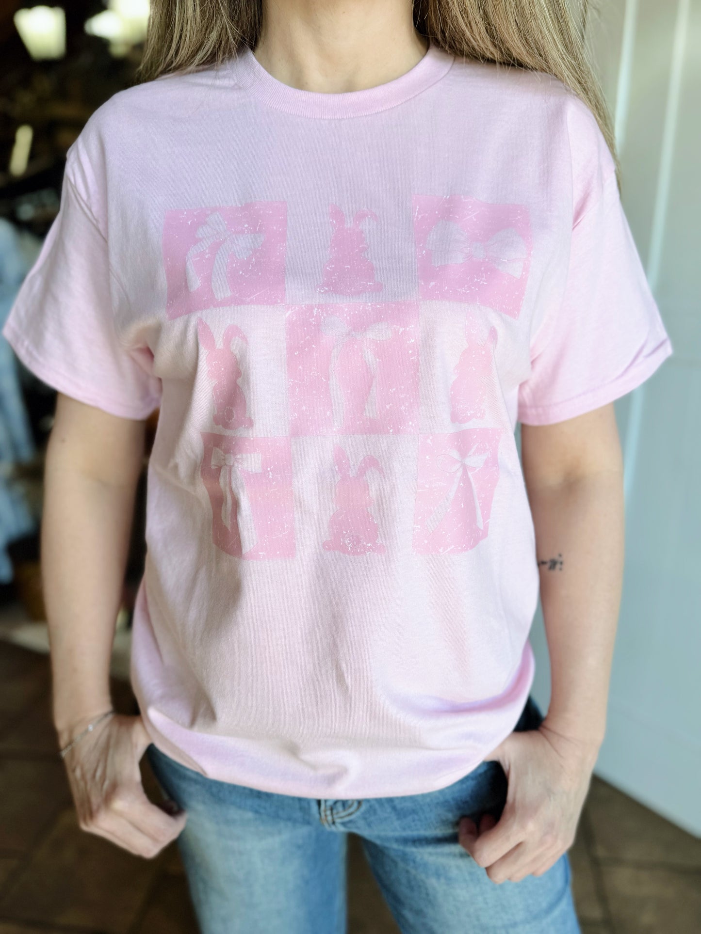 Pink Coquette Easter Tee