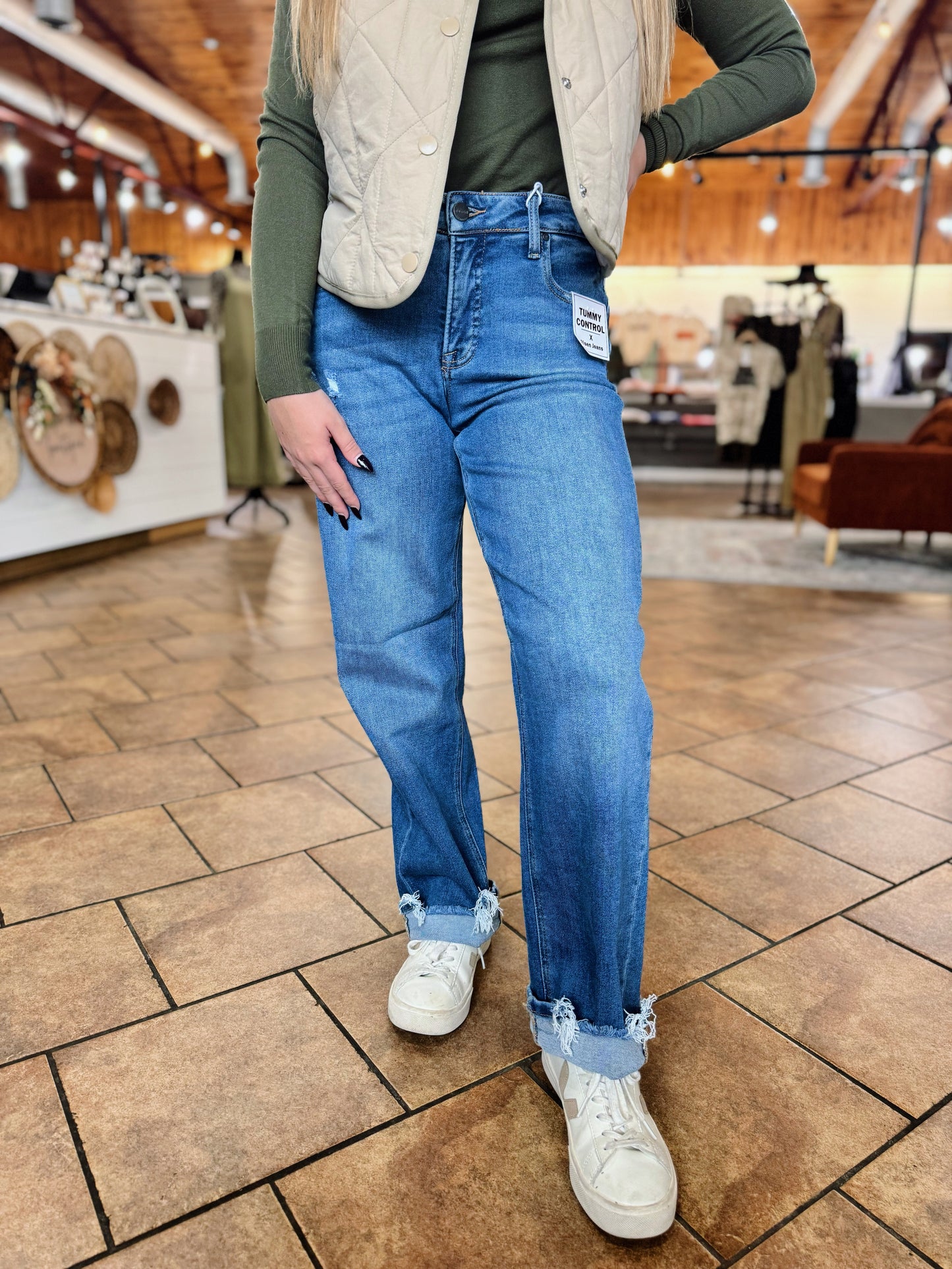 Steph's Mid Rise Wide Leg Jeans