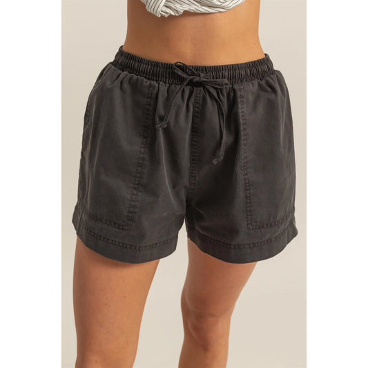 Black Drawstring Shorts