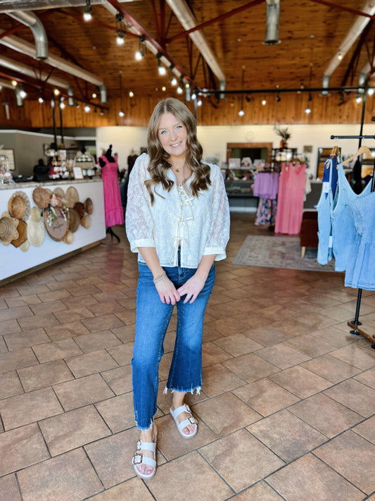 Kathy's Cropped Flare Jeans