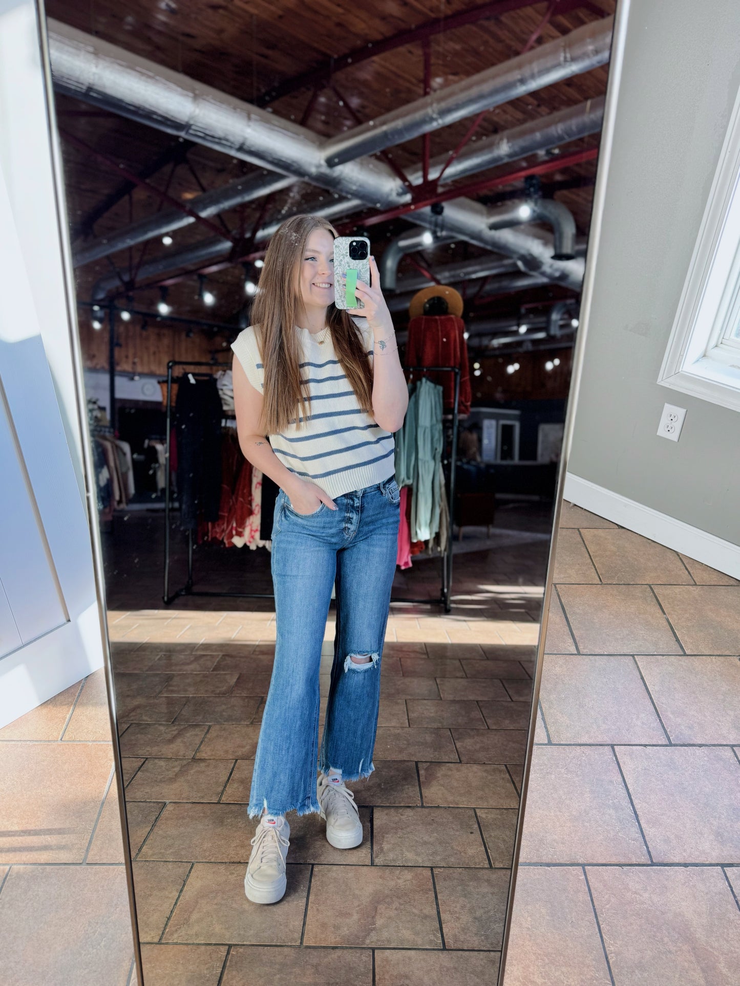 Jolie's High Rise Distressed Jeans