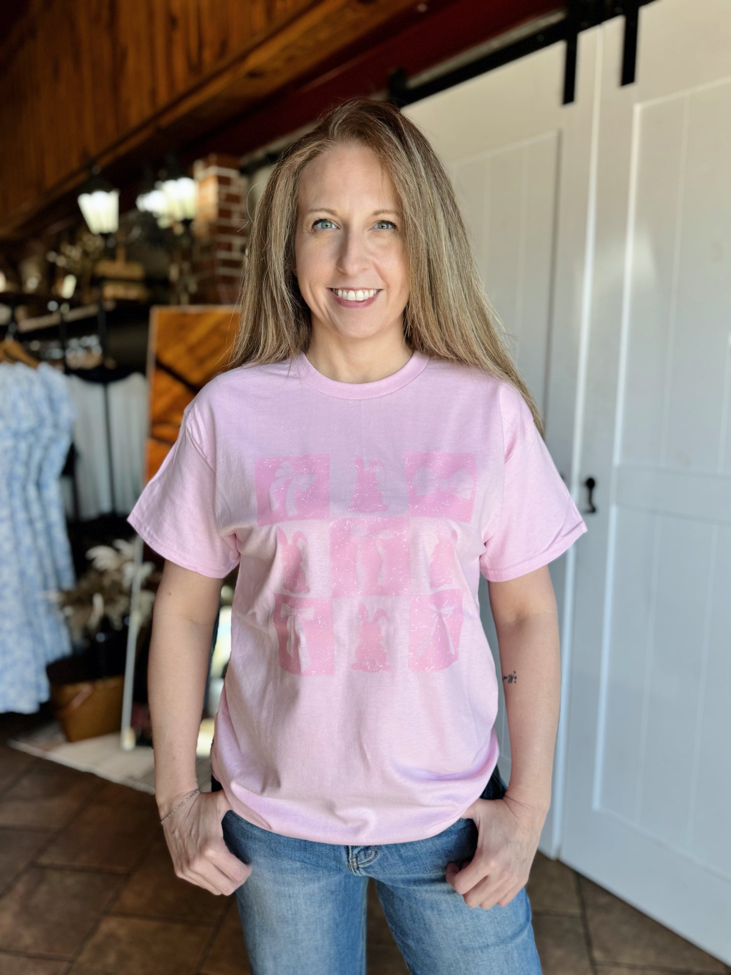 Pink Coquette Easter Tee