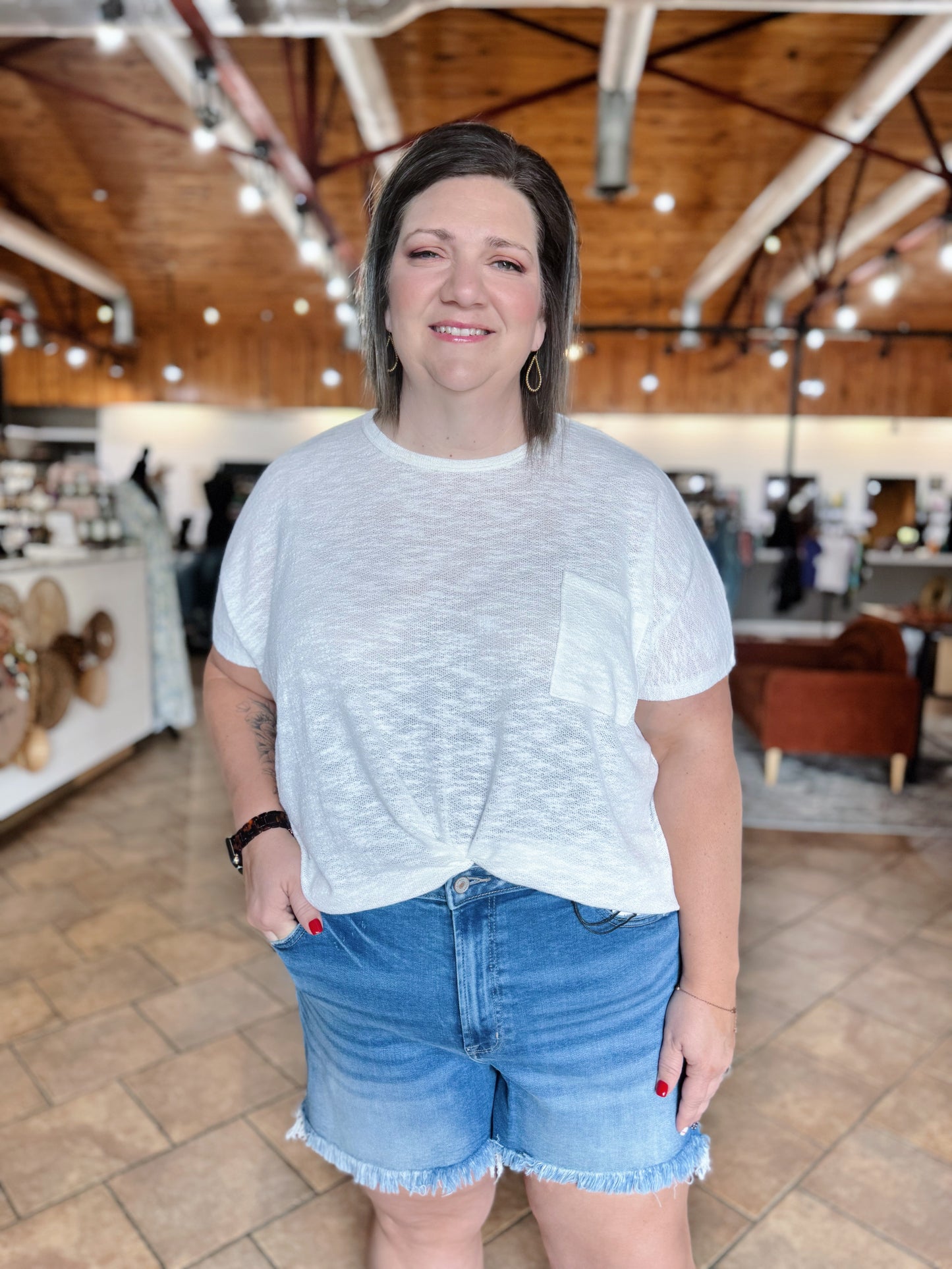 Curvy Rowen's Mid Rise Shorts