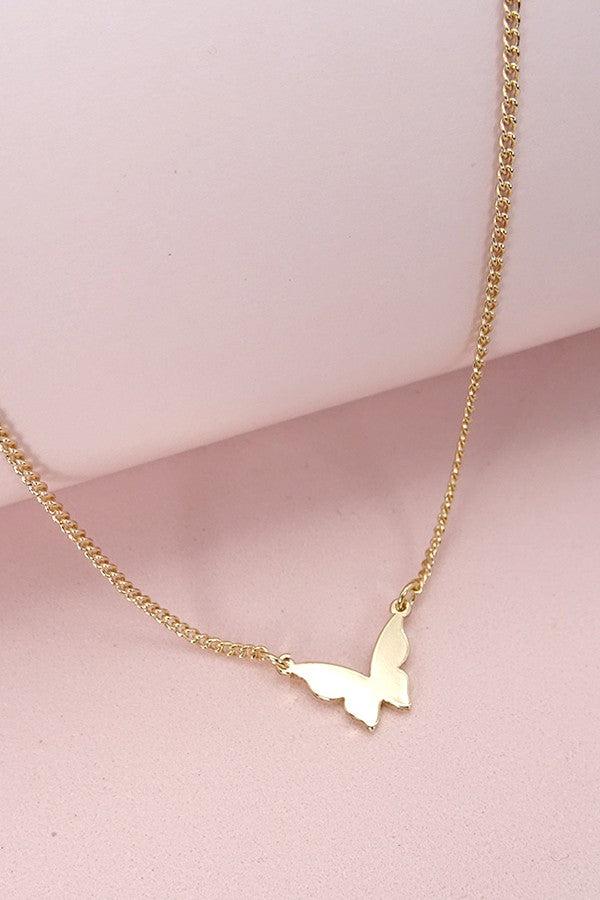 Mini Butterfly Pendant Necklace