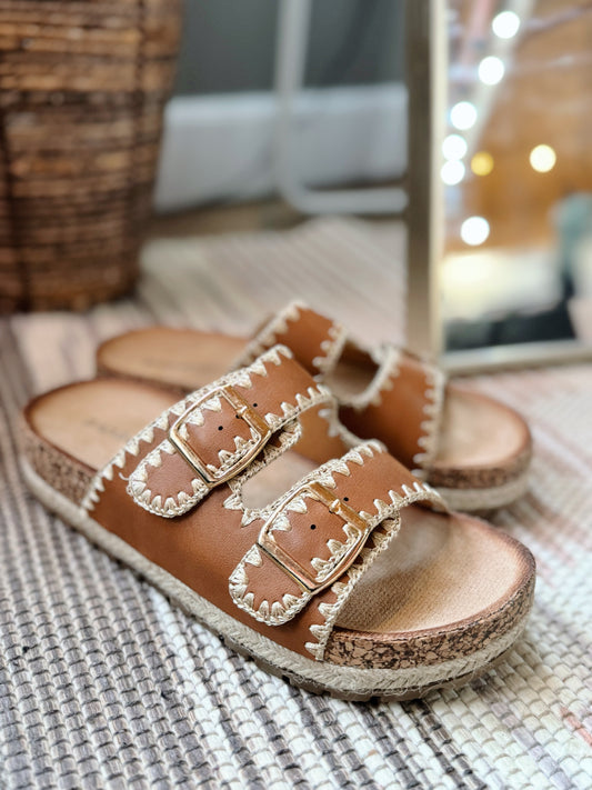 Silo's Stitched Sandal Brown
