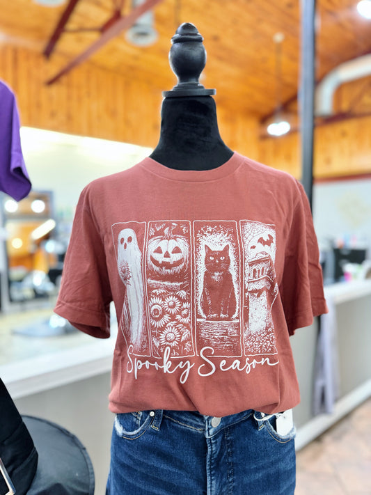 Rust Spooky Season Scene Tee
