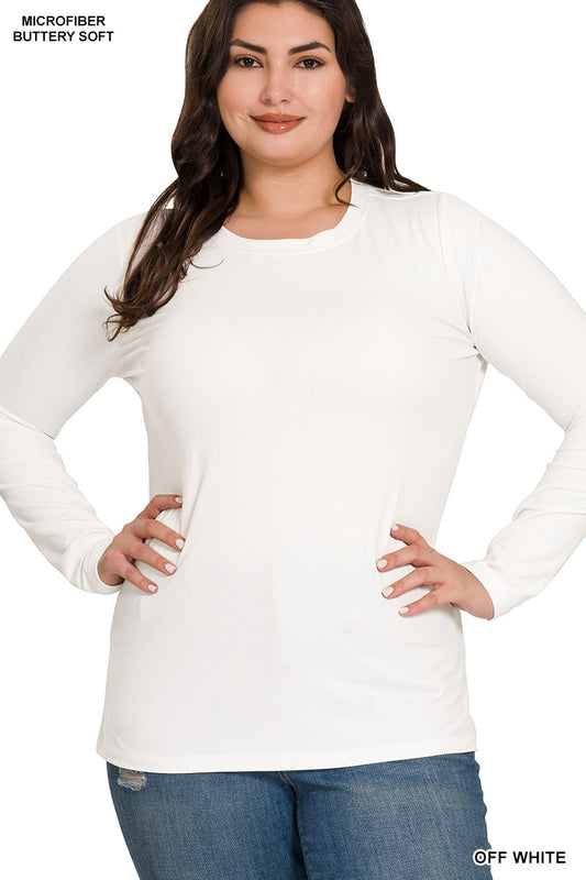 Curvy Basic Long Sleeve Tee