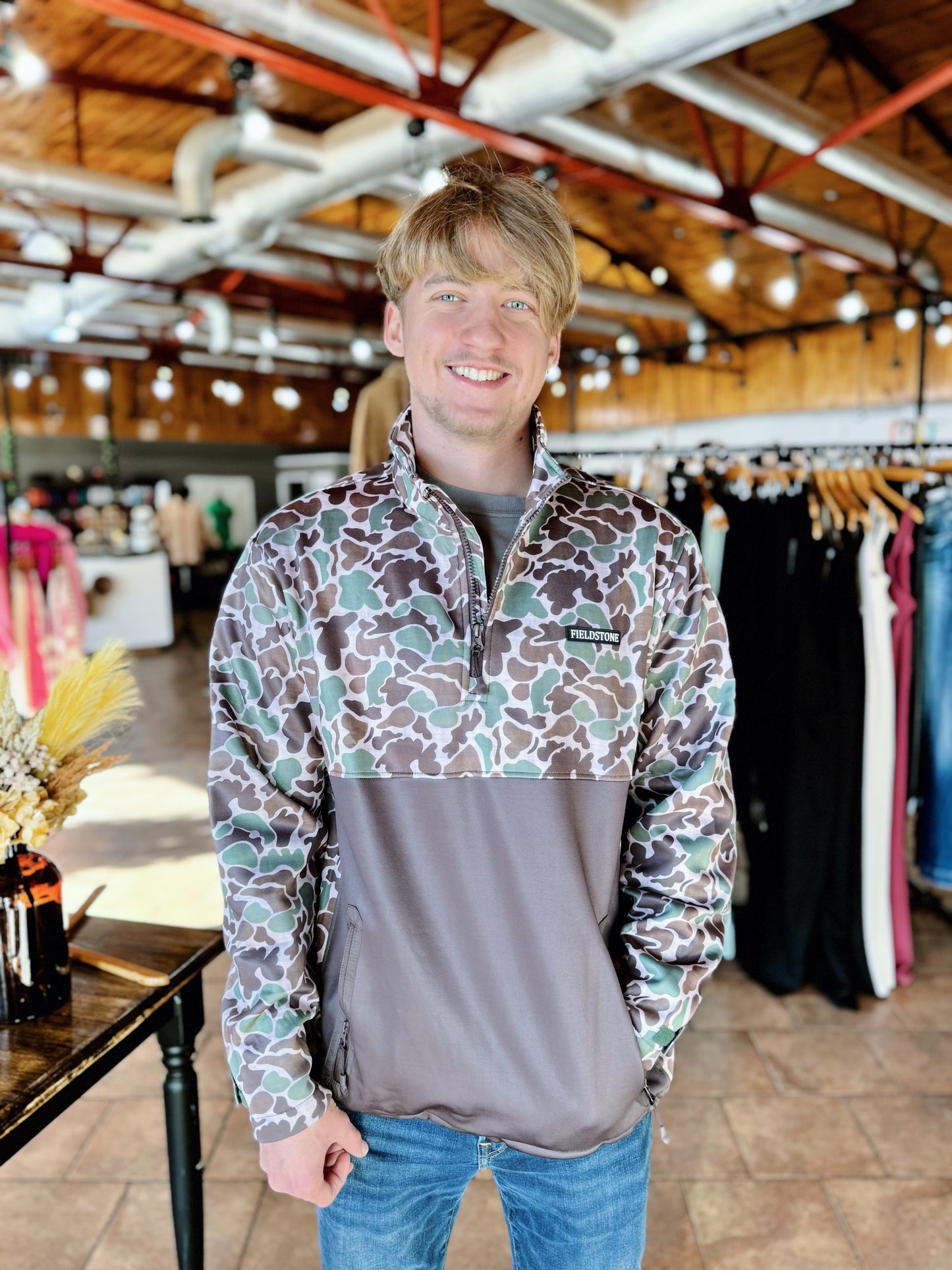 Fieldstone Camo Quarter Zip