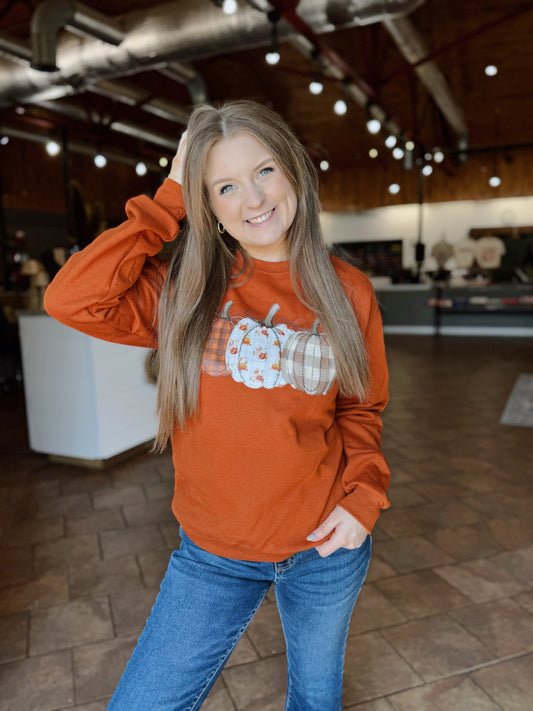 Burnt Orange Pumpkin Crewneck