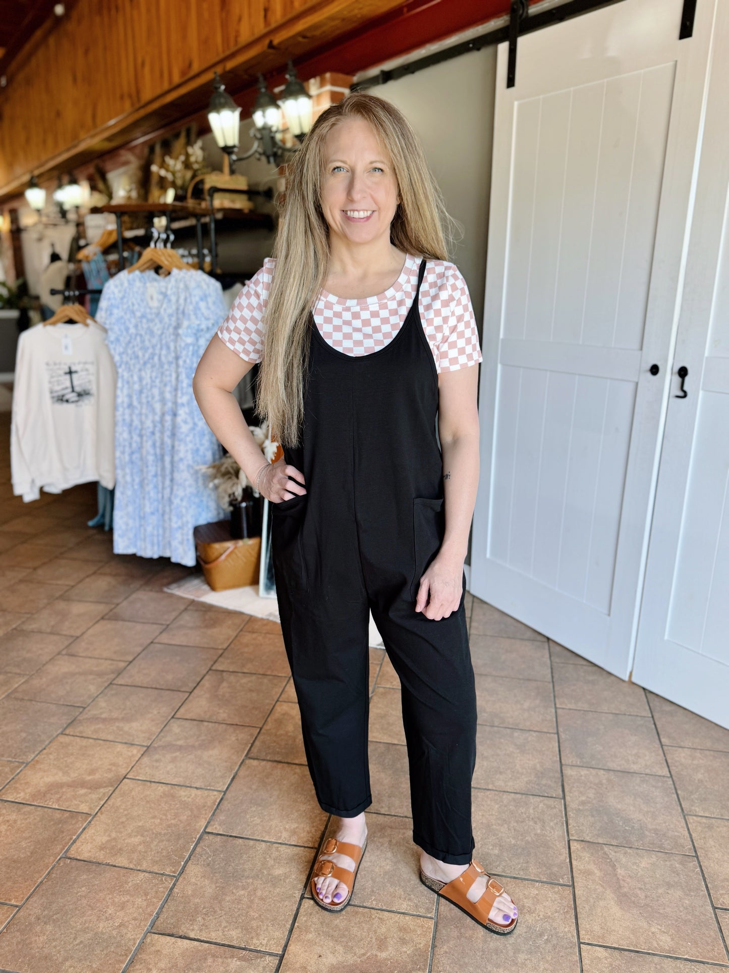Basic Spaghetti Strap Jumpsuit