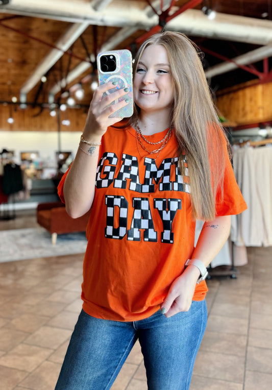 Orange Game Day Loose Fit Tee