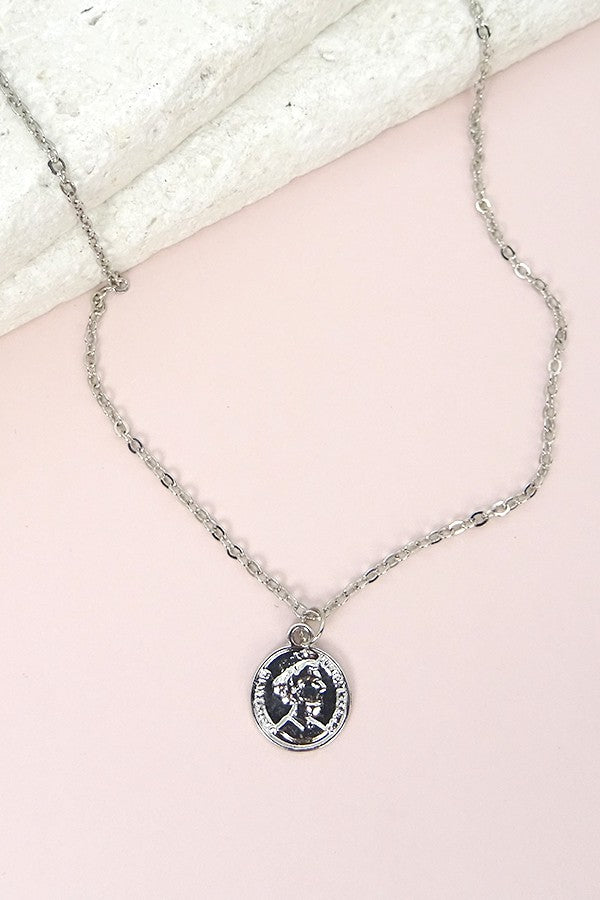 Mini Coin Pendant Necklace
