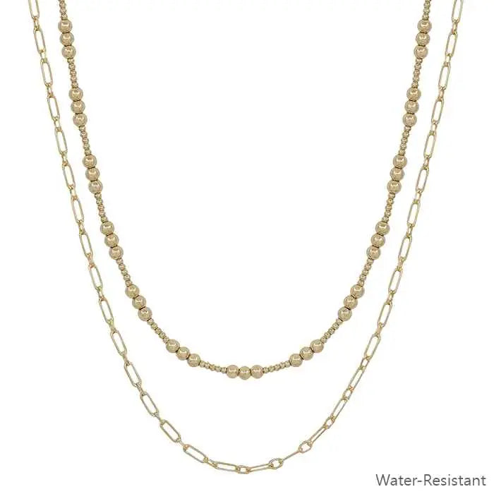 Gold Double Layered Necklace